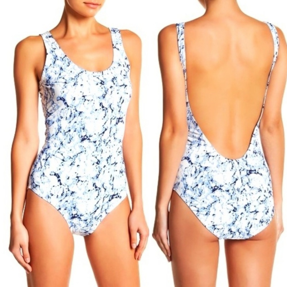 Tart swim marbled low back one piece